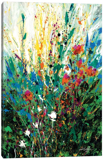 Floral Escape Canvas Art Print - Kathy Morton Stanion