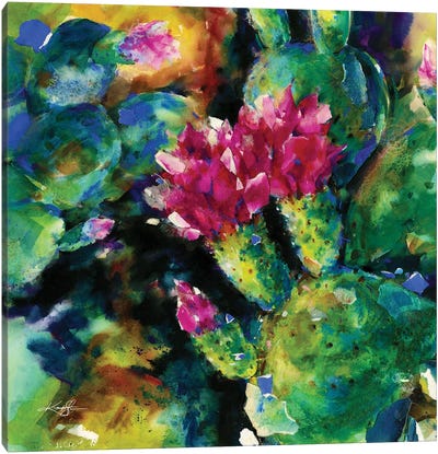 Deserts Blooms Canvas Art Print - Kathy Morton Stanion