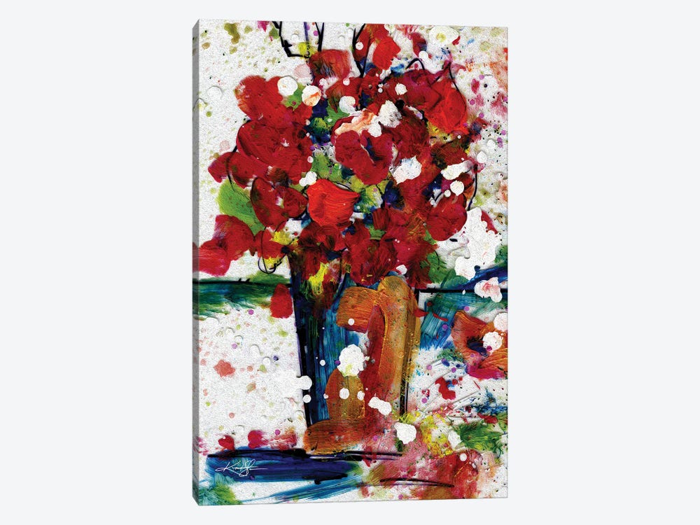 Flowers In Vase by Kathy Morton Stanion 1-piece Canvas Print