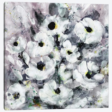 Blooming Wishes X-II Canvas Print #KMS476} by Kathy Morton Stanion Canvas Artwork