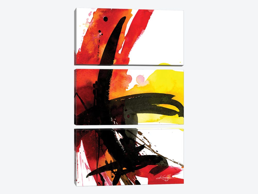Abstract Emotions XVII by Kathy Morton Stanion 3-piece Art Print