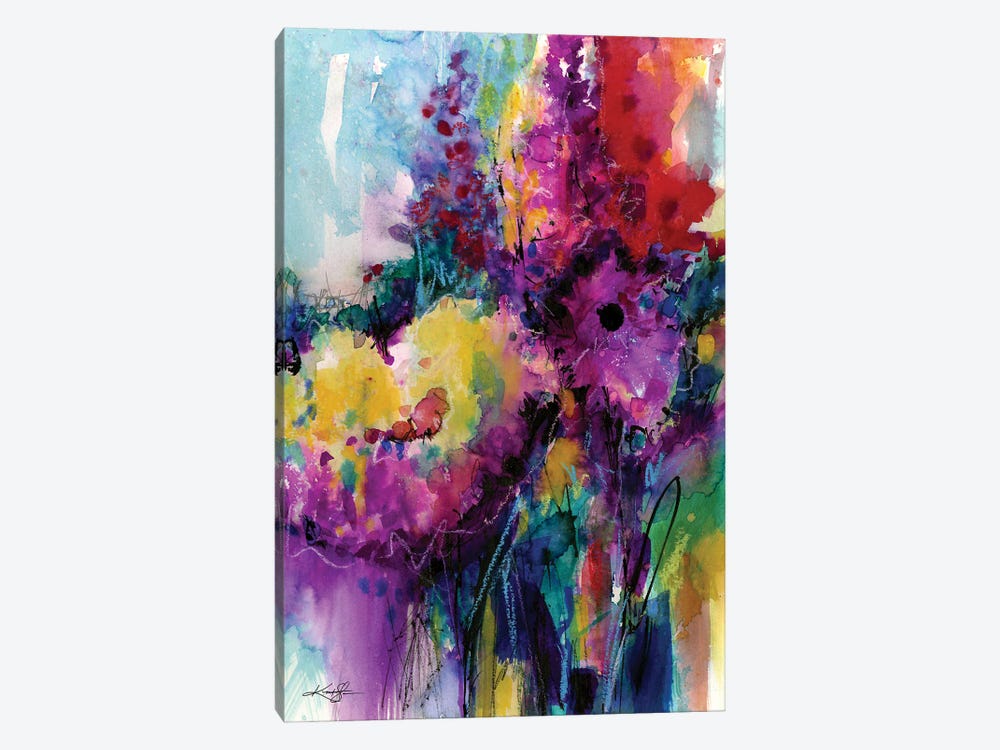Dancing Among The Blooms IV by Kathy Morton Stanion 1-piece Canvas Wall Art
