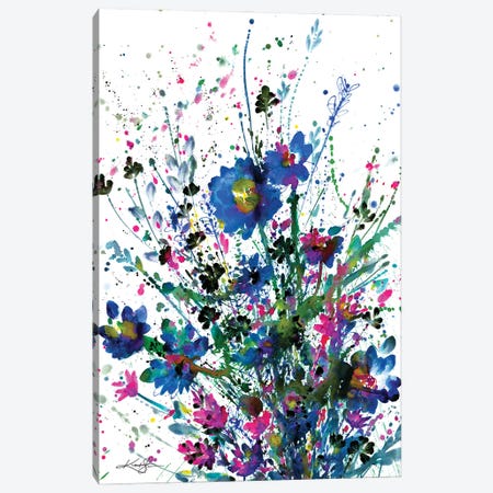 Flowers Make Me Happy 3 Canvas Print #KMS50} by Kathy Morton Stanion Canvas Art Print