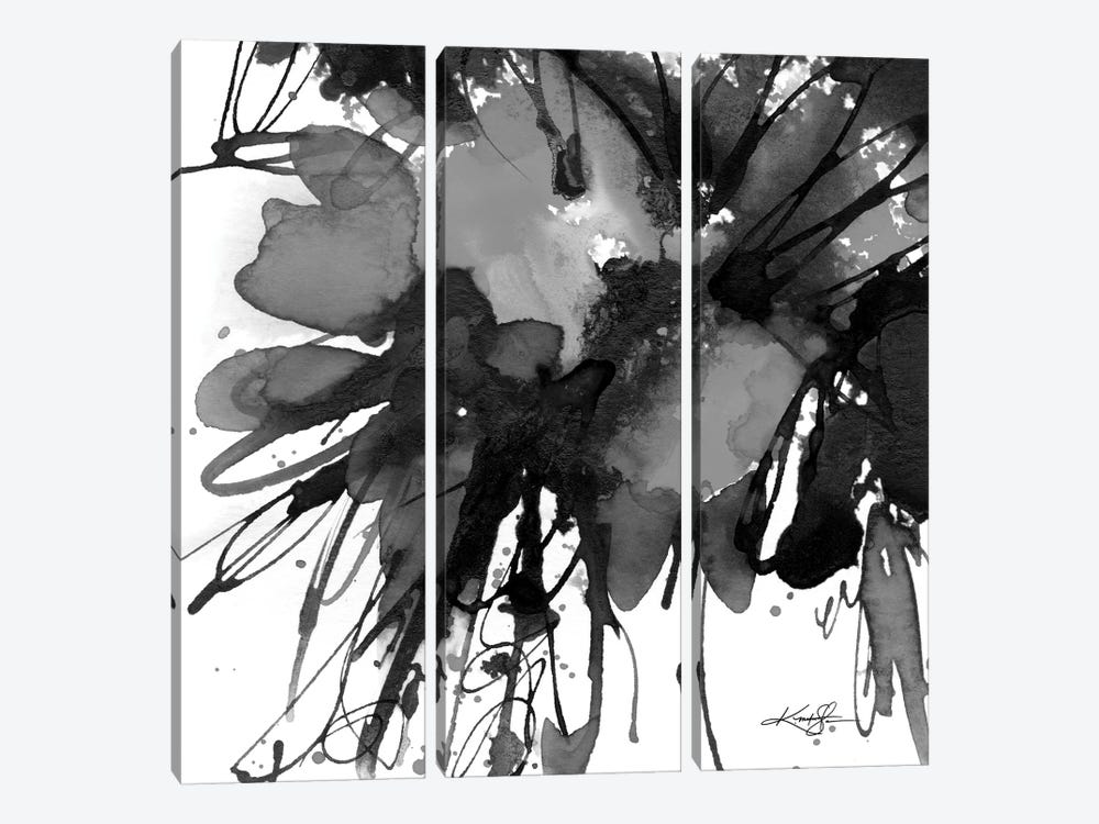 Abstract Floral LXXIX-II by Kathy Morton Stanion 3-piece Canvas Print
