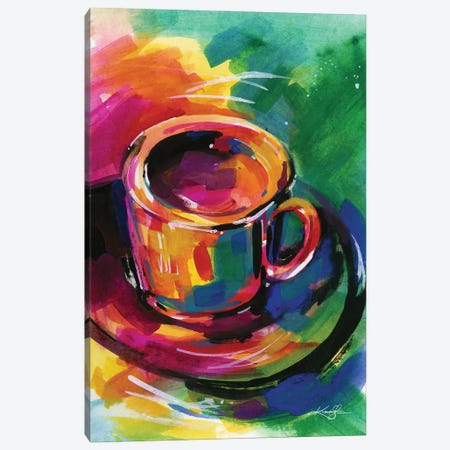 Coffee Dreams Canvas Print #KMS514} by Kathy Morton Stanion Canvas Art Print