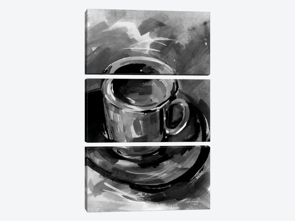 Coffee Dreams I-II by Kathy Morton Stanion 3-piece Canvas Art Print