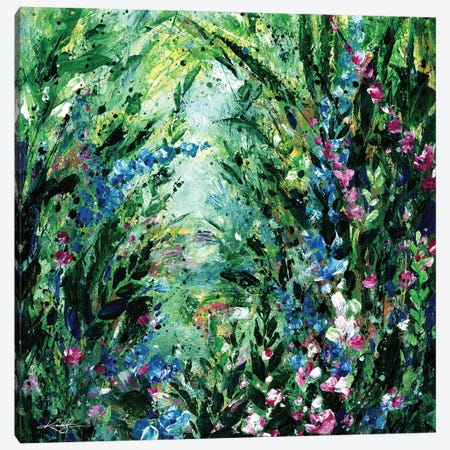 Lost In The Garden Of Wonderful Canvas Print #KMS519} by Kathy Morton Stanion Canvas Art