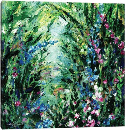 Lost In The Garden Of Wonderful Canvas Art Print - Kathy Morton Stanion