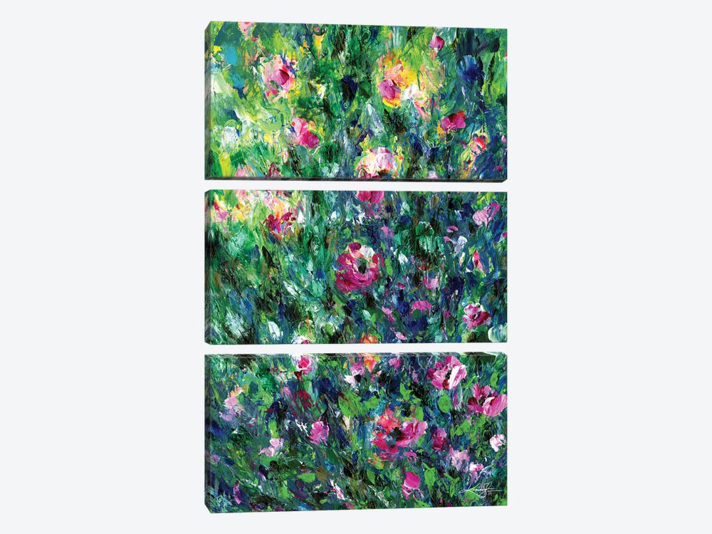 Meadow Opulence by Kathy Morton Stanion 3-piece Canvas Art Print