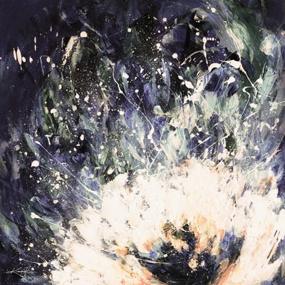 Mystic Bloom I-III by Kathy Morton Stanion multi panel art