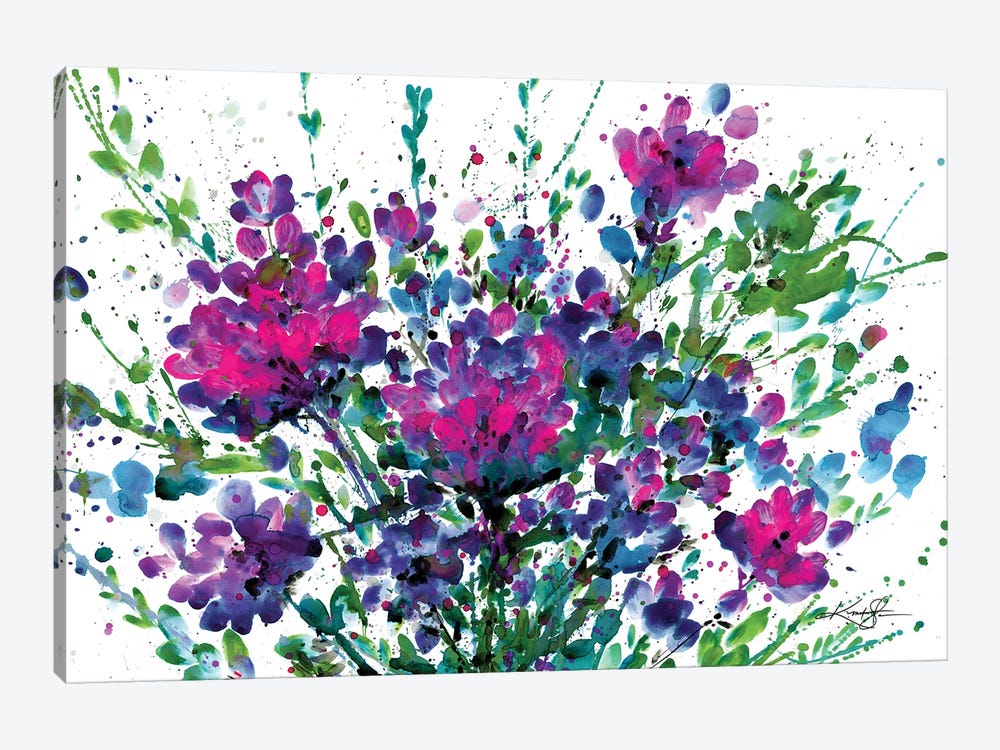 Flowers Make Me Happy 1 by Kathy Morton Stanion 1-piece Art Print