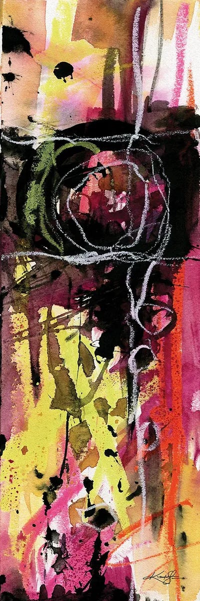 Abstract Composition XXVII by Kathy Morton Stanion multi panel art