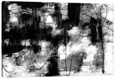 No Fear And No Boundaries I-II Canvas Art Print - Black & White Abstract Art