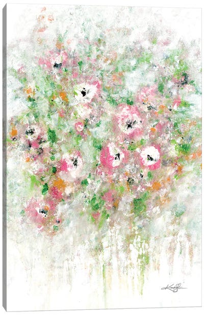 Cottage Chic Blooms Canvas Art Print - Kathy Morton Stanion
