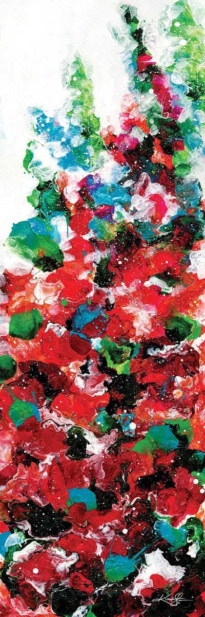 Enchanting Blooms XIV by Kathy Morton Stanion multi panel art