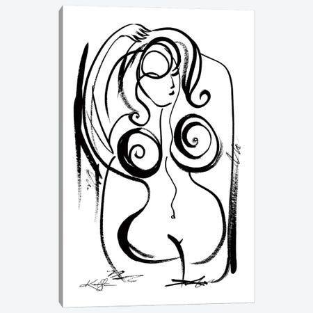 Brushstroke Nude Goddess No.16 Canvas Print #KMS56} by Kathy Morton Stanion Canvas Art