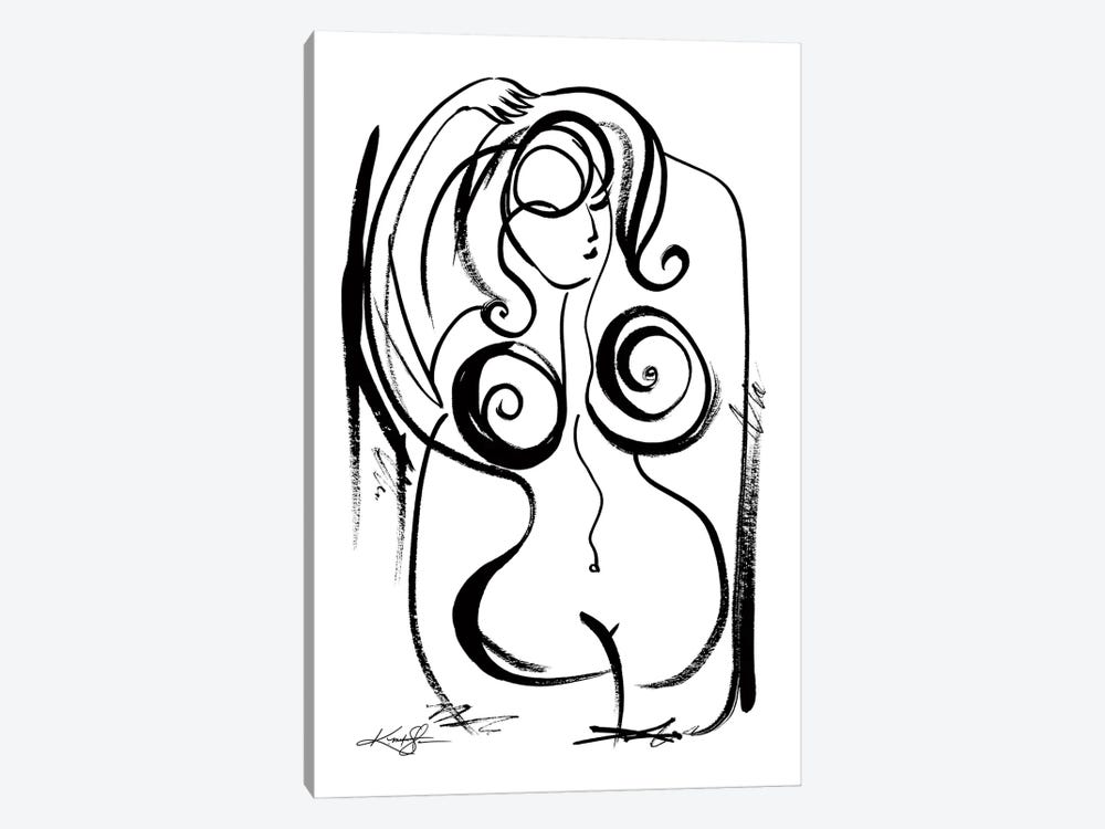 Brushstroke Nude Goddess No.16 by Kathy Morton Stanion 1-piece Art Print