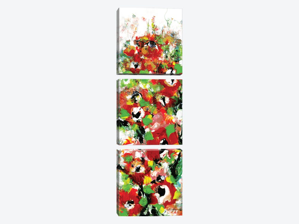 Enchanting Blooms XV-II by Kathy Morton Stanion 3-piece Canvas Art