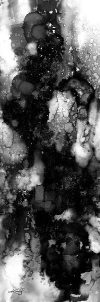 Black & White Abstract Art: A Mystic Encounter XVII-II by Kathy Morton Stanion
