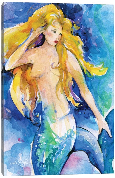 Celeste Canvas Art Print - Mermaid Art