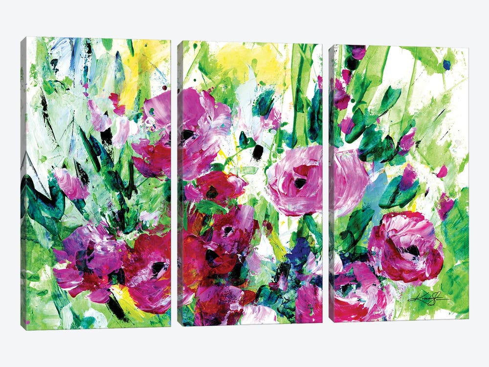 Meadow Dreams XXXIX by Kathy Morton Stanion 3-piece Canvas Print
