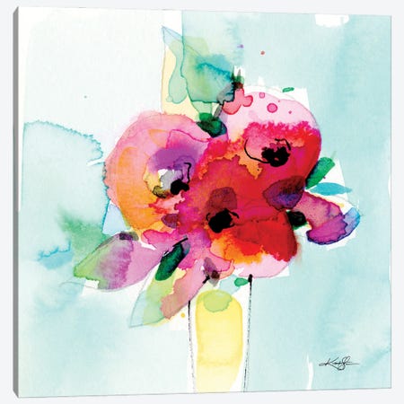 Flowers X Canvas Print #KMS66} by Kathy Morton Stanion Canvas Print