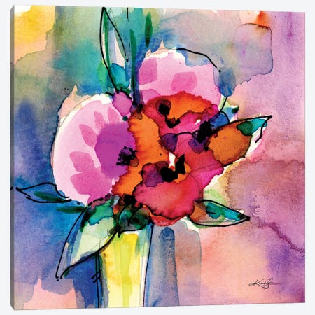 Flowers XIII Canvas Print #KMS67} by Kathy Morton Stanion Art Print