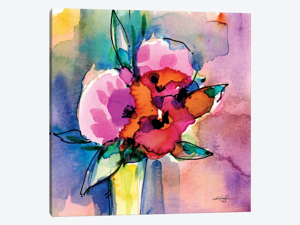 Flowers XIII by Kathy Morton Stanion 1-piece Canvas Art Print