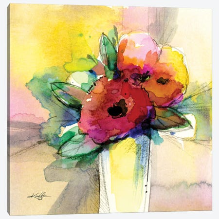 Flowers XXXI Canvas Print #KMS68} by Kathy Morton Stanion Canvas Artwork