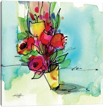 Flowers XLIII Canvas Art Print - Kathy Morton Stanion