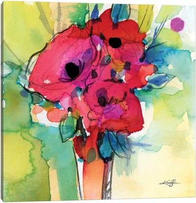 Flowers XLIV Canvas Art Print - Kathy Morton Stanion