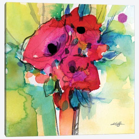 Flowers XLIV Canvas Print #KMS70} by Kathy Morton Stanion Art Print