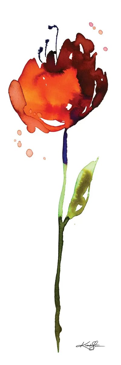 Flower Zen IV by Kathy Morton Stanion multi panel art