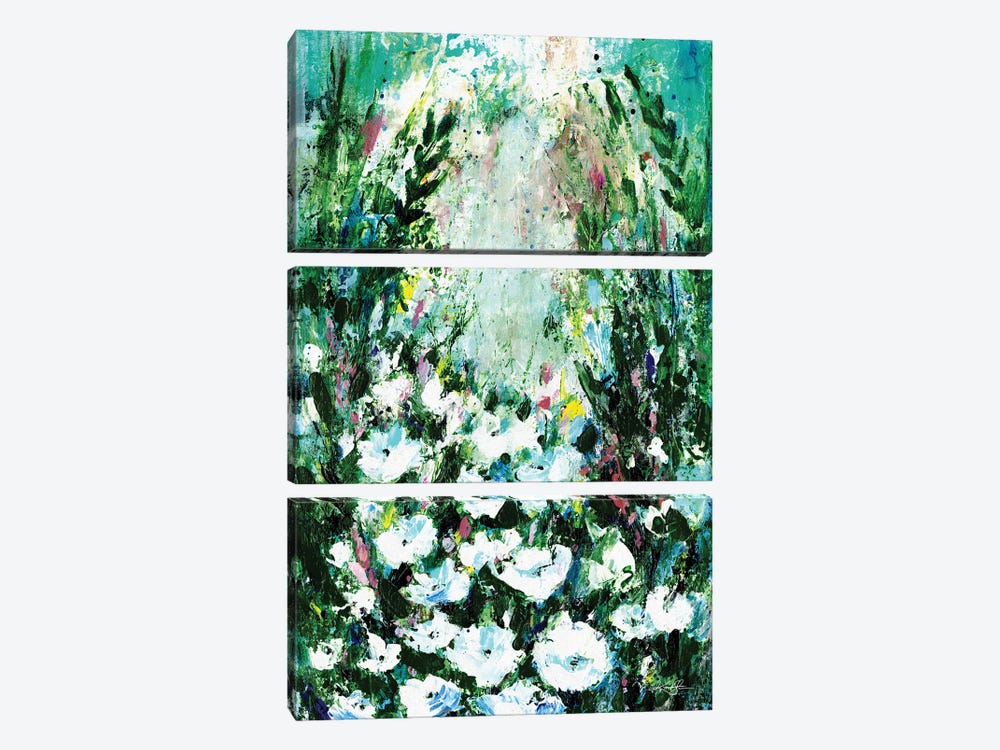 Aerwyna's Garden by Kathy Morton Stanion 3-piece Canvas Art Print