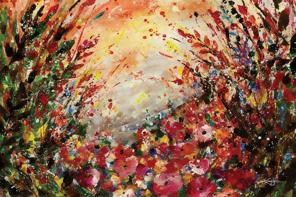 Abstract Floral & Botanical: Skadi's Field by Kathy Morton Stanion