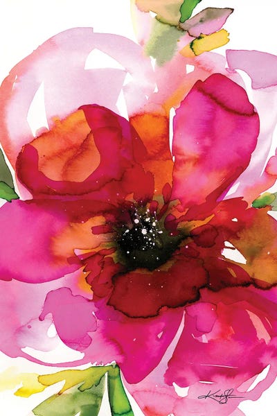 Watercolor Flowers: Floral Enchantment I by Kathy Morton Stanion