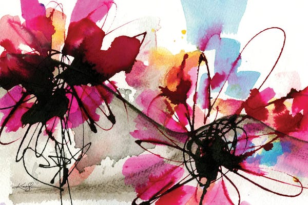 Abstract: Floral Dance VII by Kathy Morton Stanion