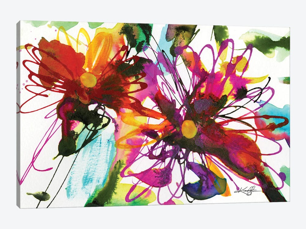 Floral Dance XVIII by Kathy Morton Stanion 1-piece Canvas Art