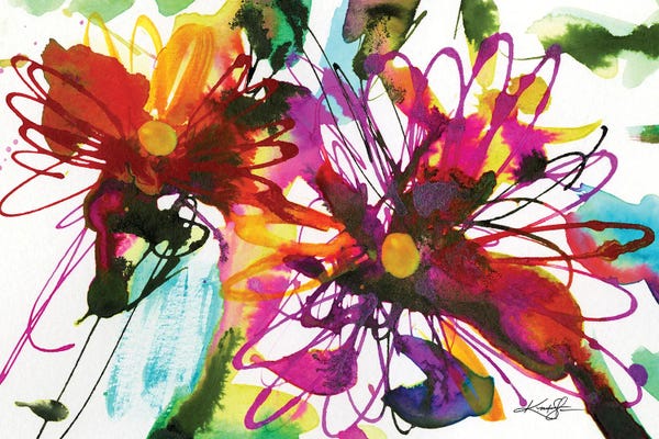Colorburst: Floral Dance XVIII by Kathy Morton Stanion