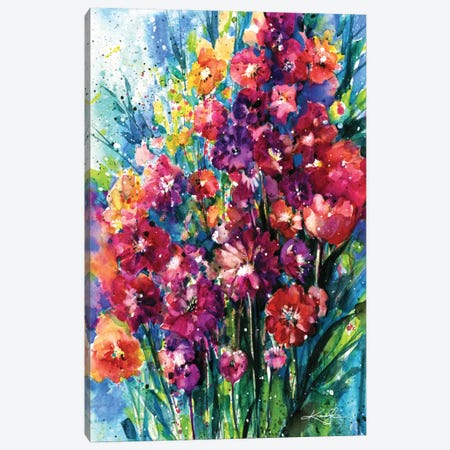 Floral Jubilee I Canvas Print #KMS9} by Kathy Morton Stanion Canvas Print