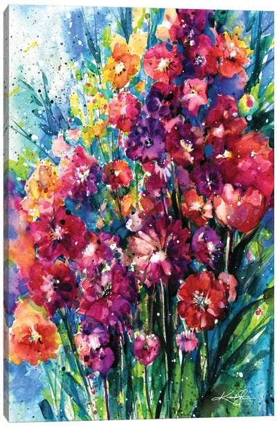 Floral Jubilee I Canvas Art Print - Flower Art