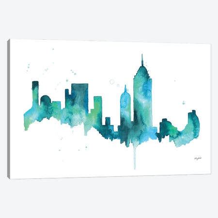 NYC Skyline Canvas Print #KMT101} by Kelsey McNatt Canvas Artwork