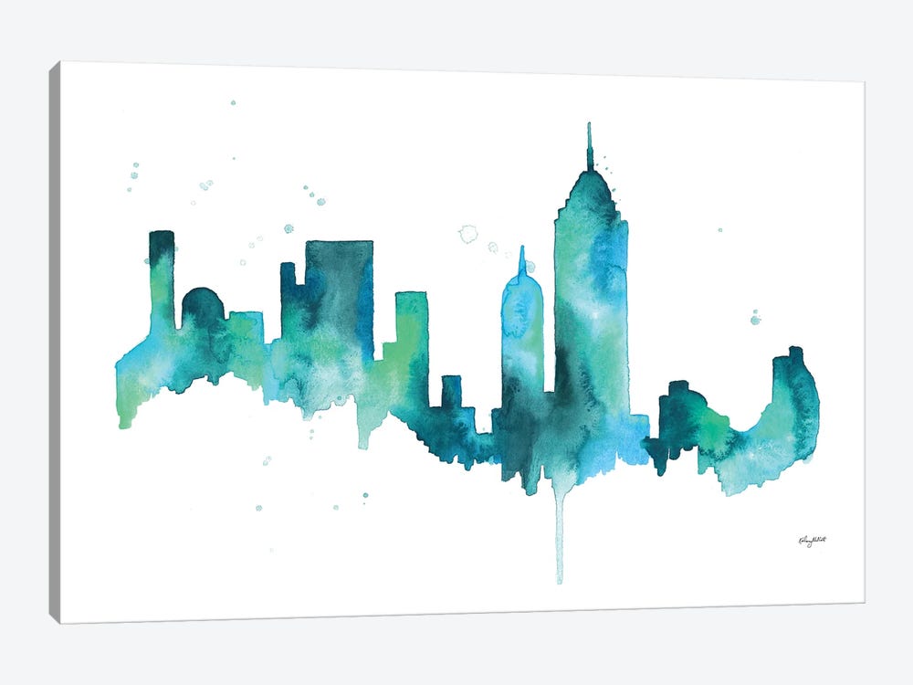 NYC Skyline by Kelsey McNatt 1-piece Canvas Art Print