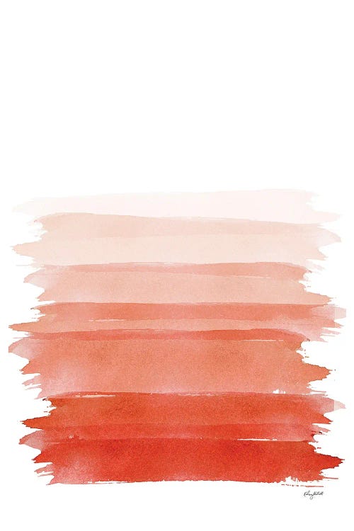 Orange Brush Strokes by Kelsey McNatt wall art