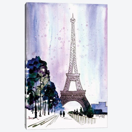 Paris In Winter Canvas Print #KMT105} by Kelsey McNatt Canvas Print
