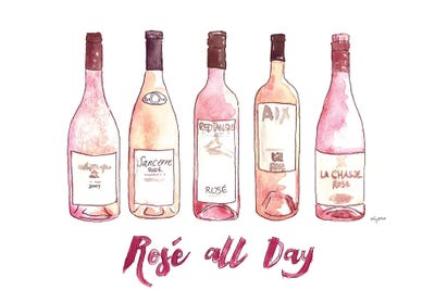 Rose All Day by Kelsey McNatt framed wall art