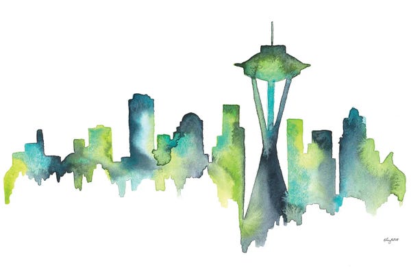 Kelsey McNatt: Seattle Skyline by Kelsey McNatt