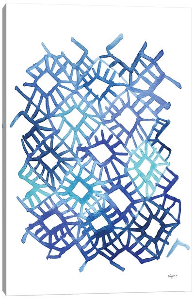 Blue Abstract III Canvas Art Print - Kelsey McNatt