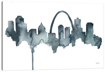 St Louis Skyline Canvas Art Print - Kelsey McNatt