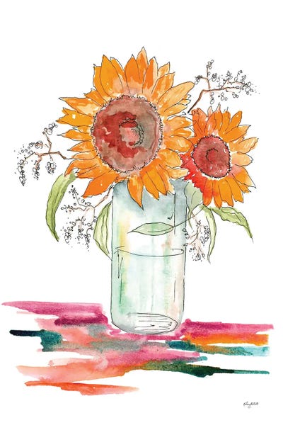 Sunflower by Kelsey McNatt framed wall art